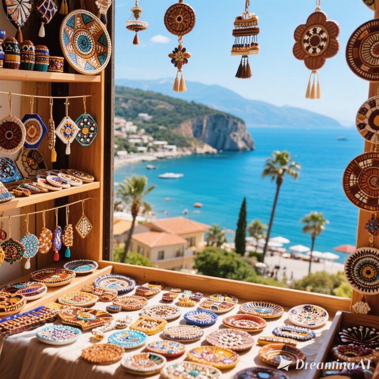 Kolase souvenir khas Antalya, Turkish Delight, perhiasan perak, keramik Ottoman, dan nazar boncugu.