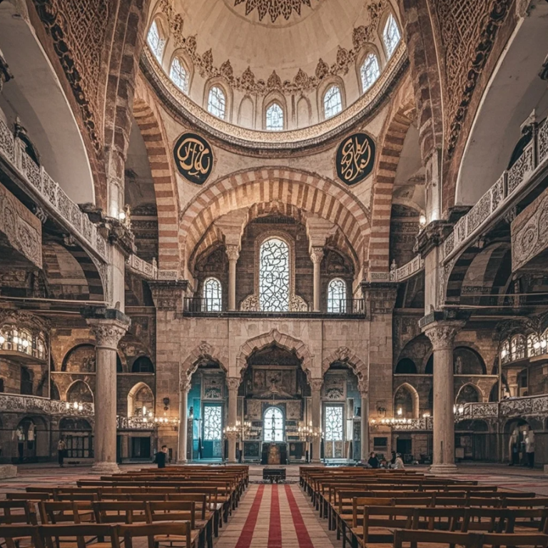 Wisatawan mengenakan pakaian sopan saat mengunjungi masjid bersejarah di Antalya